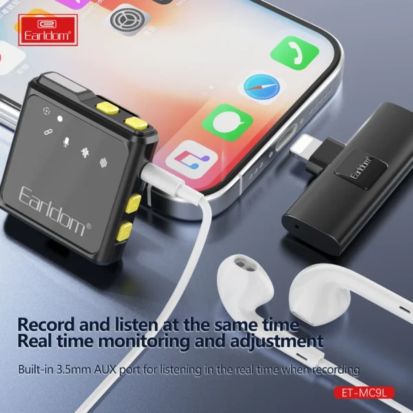 ⁦Earldom MC9L Wireless Microphone⁩ - الصورة ⁦3⁩