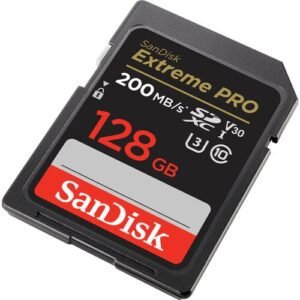 SANDISK MEMORY CARD EXTREME PRO 128GB/200MBS