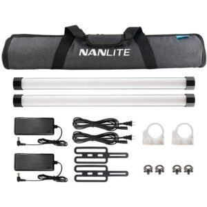 NANLITE PAVOTUBE II 15C RGB LED TUBE LIGHT (4', 2-LIGHT KIT)