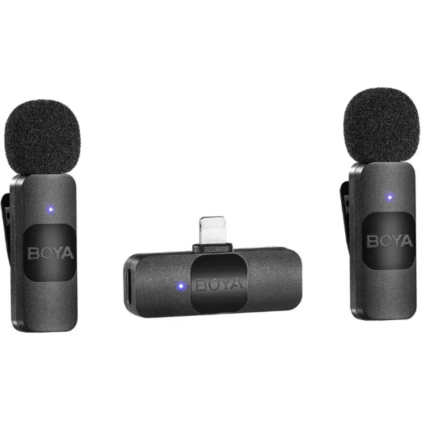 BOYA BY-V2 Ultracompact Wireless Microphone System for iOS Devices (2.4 GHz)
