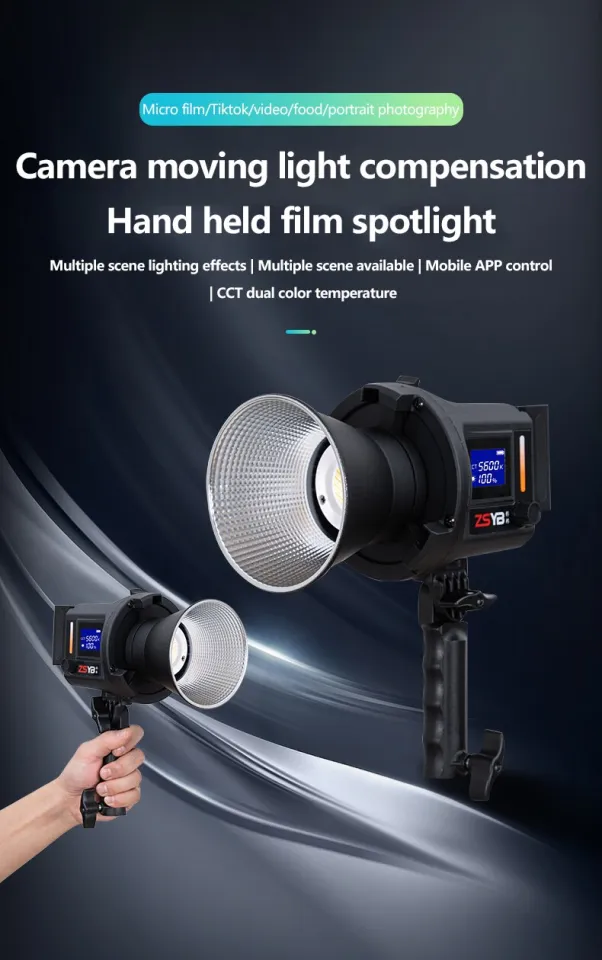 ZYSB CL-60Bi Bi-color 3200-5600k LED Light Video Light 60W Professional Studio Strobe - الصورة 2