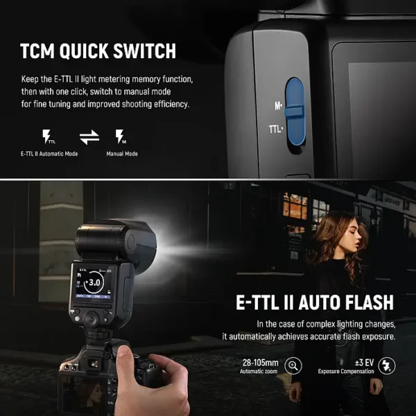 ⁦NEEWER Z2 TTL Round Head Flash Speedlite⁩ - الصورة ⁦3⁩