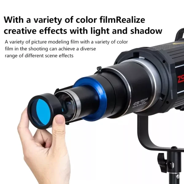 ⁦ZSYB LG-80 Pro Bowens Mount Concentrator Conical Snoot Spotlight Art Effects⁩ - الصورة ⁦2⁩