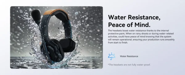 ⁦Hollyland Solidcom SE 5S 5-Person Full-Duplex Single-Ear Noise-Canceling Headset Intercom System (2.4 GHz)⁩ - الصورة ⁦2⁩