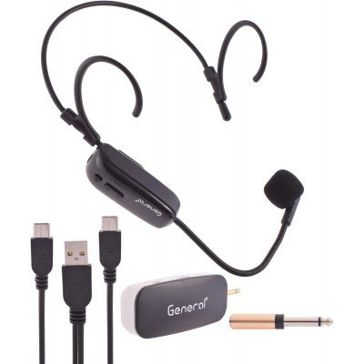General GH-W1 Headset Wireless MicroPhone - Black - الصورة 2