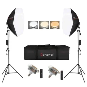 Octa 2-piece lighting kit with 2 x 150W LED light box