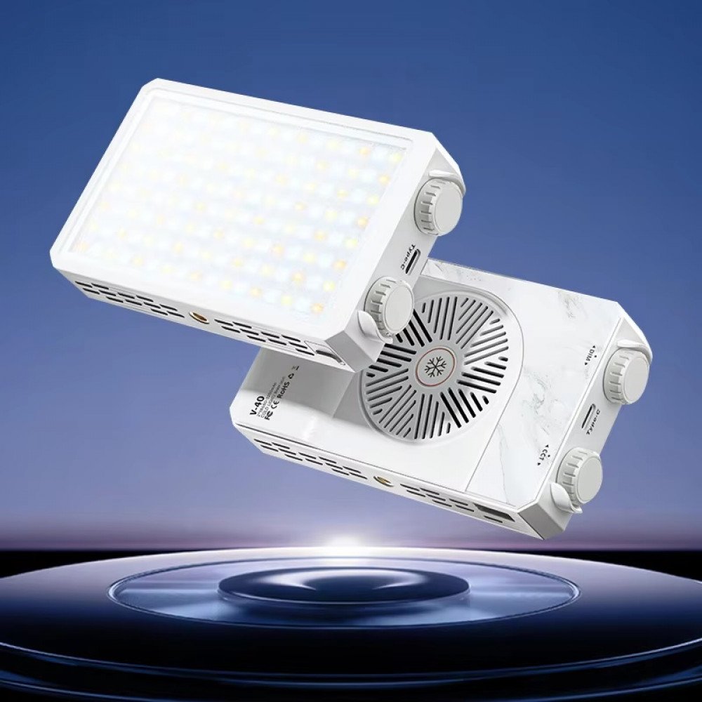 V40 Bi-Color 40W LED Fill Light Portable Adjustable Light - الصورة 3