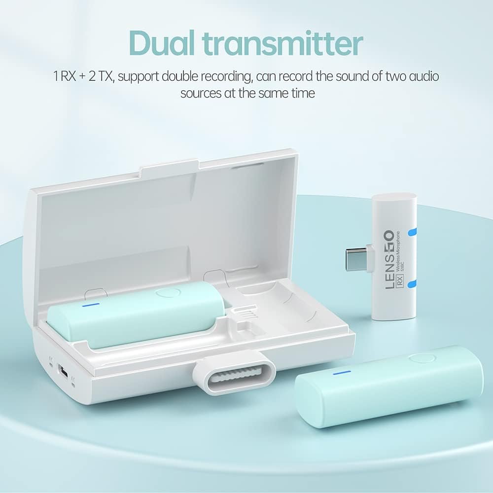 LENSGO 518C Wireless Microphone Iphone - الصورة 2