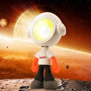 Sunset lamp projector, astronaut