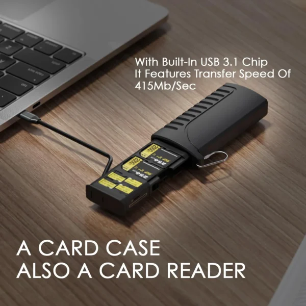 ProFocus CardSafe ProReader High-Speed USB 3.1 Type-C SD/TF/Sim Card ...
