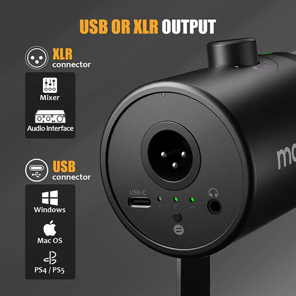 MAONO PD400X USB/XLR Dynamic Microphone - الصورة 4