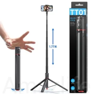 Tt01 Auto Pop Open Selfie Stick Tripod Stand