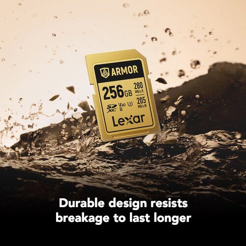 Lexar 256GB ARMOR GOLD UHS-II SDXC Memory Card - الصورة 7