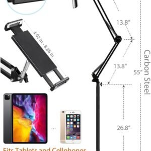 Tablet Floor Stand with Double Weight Base