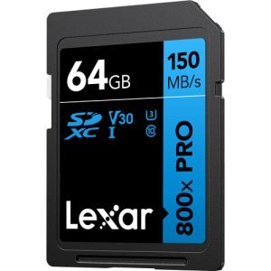 Lexar 64GB High-Performance 800x PRO UHS-I SDXC Card (BLUE Series)