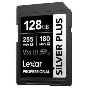 Lexar SD Silver Plus 255MB 128GB V30