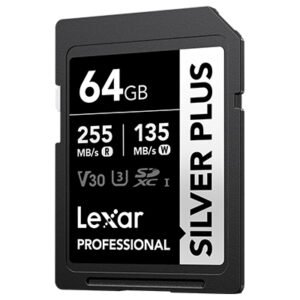 Lexar SD Silver Plus 255MB 64GB V30