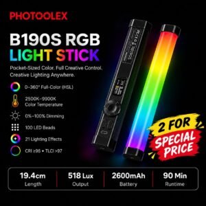 PHOTOOLEX B190S Tube Light (2 Light Kit)