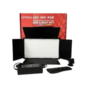 General Professional Video Led Light, Black, (2 Batteries + Charger) For Free, LED-800RGB
