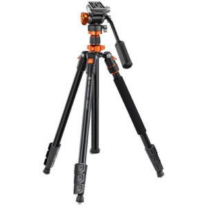 K&F Concept Professional Video Tripod with Fluid Head FH-03 (KF09.136)