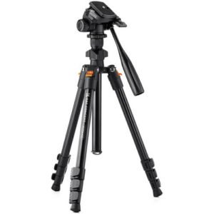 K&F Concept KF09.115V1 Lightweight Video Travel O234AO+BV01 Tripod with Smartphone Clamp