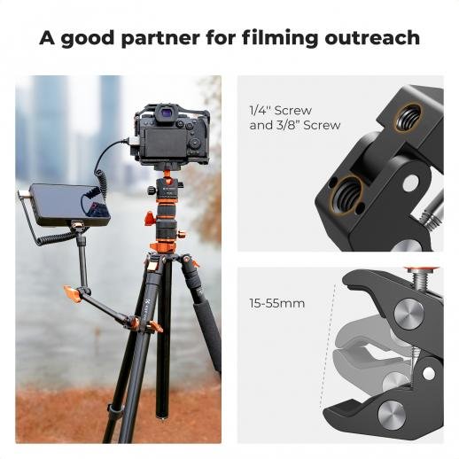 K&F Concept 11″ Magic Arm with Super Clamp - الصورة 5