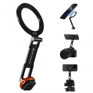 K&F CONCEPT Magnetic Metal Phone Mount with Cold Shoe Mount